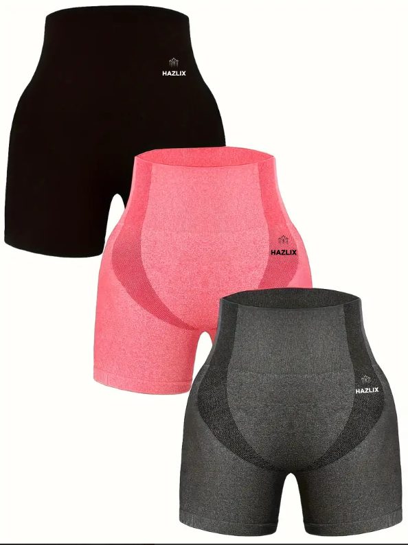 Seamless Scrunch High Waisted Shorts - Grey